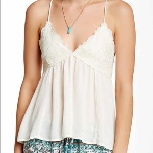 Ooberswank White Embroidered Babydoll Top